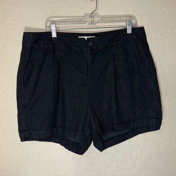 Torrid black linen blend shorts size 14 - Picture 1 of 7